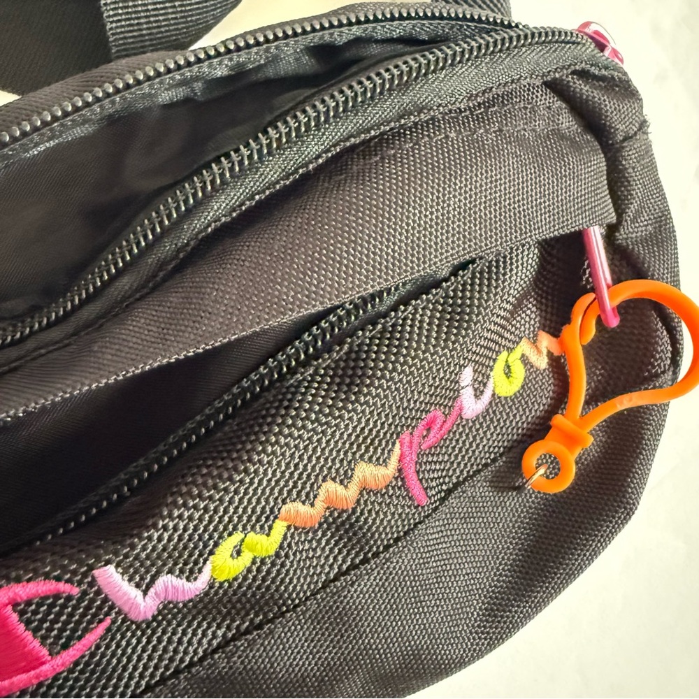 Champion Black Waist Bag with Colorful Logo Little Girls - Picture 5 of 6
